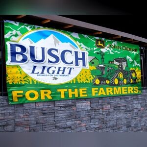 Busch Light John Deere Farmers Banner - 2.5ft x 5ft